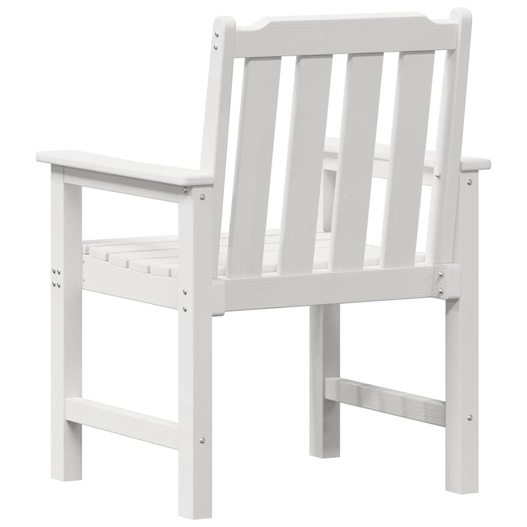 Garden Dining Chair 4 pcs White 65.5 x 55.5 x 88cm Plastic